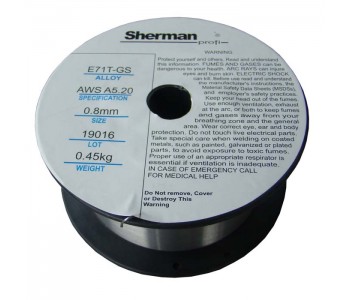Тръбно - флюсова тел ф.0,8 - 0.900кг SHERMAN